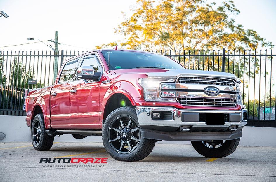 FORD F150 2004 ONWARDS COUPLER BLACK MACHINED WITH DARK TINT
